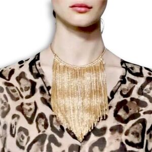 ZARA Metal Fringe Necklace